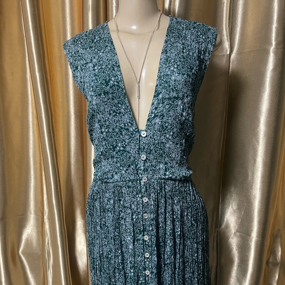 Free People Button-Down Maxi Dress